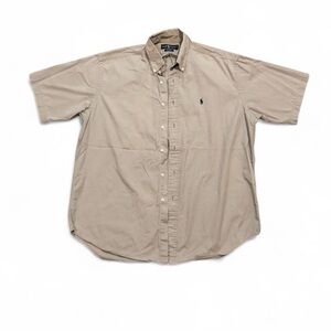 Ralph Lauren Men's Tan Button Down Shirt